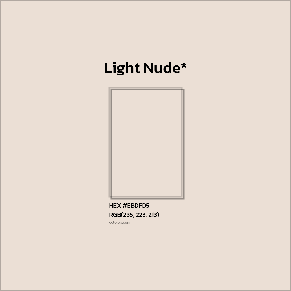 HEX #EBDFD5 Color Name, Color Code, Palettes, Similar Paints, Images