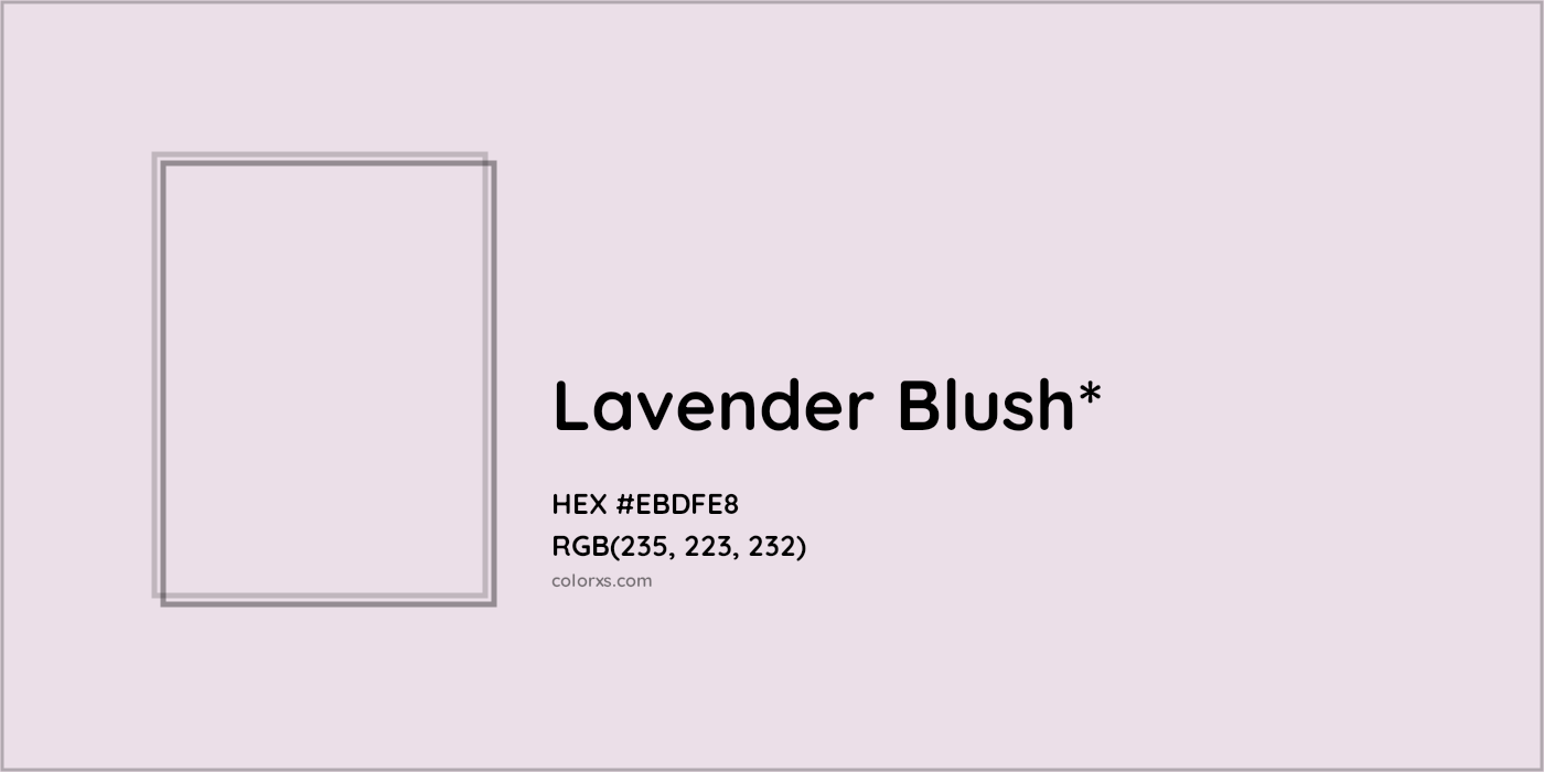 HEX #EBDFE8 Color Name, Color Code, Palettes, Similar Paints, Images