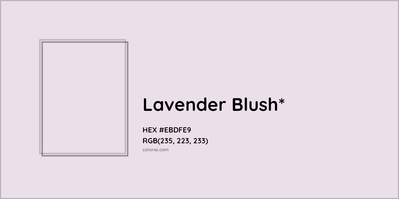 HEX #EBDFE9 Color Name, Color Code, Palettes, Similar Paints, Images