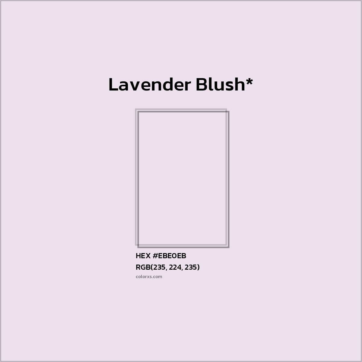 HEX #EBE0EB Color Name, Color Code, Palettes, Similar Paints, Images