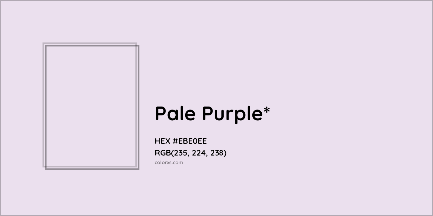 HEX #EBE0EE Color Name, Color Code, Palettes, Similar Paints, Images
