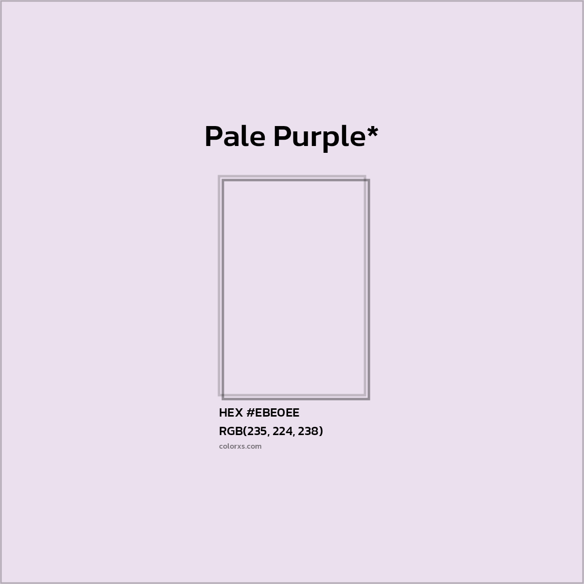 HEX #EBE0EE Color Name, Color Code, Palettes, Similar Paints, Images