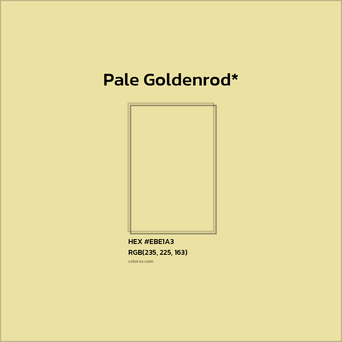 HEX #EBE1A3 Color Name, Color Code, Palettes, Similar Paints, Images