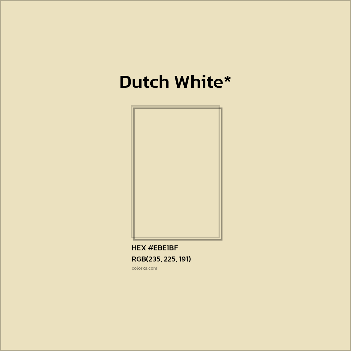 HEX #EBE1BF Color Name, Color Code, Palettes, Similar Paints, Images