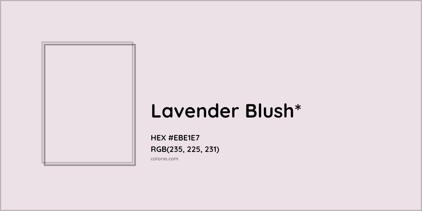HEX #EBE1E7 Color Name, Color Code, Palettes, Similar Paints, Images