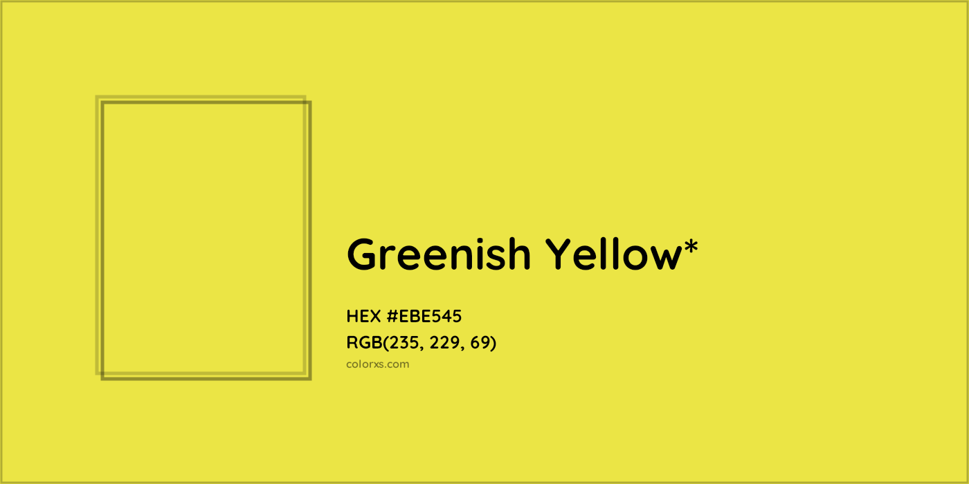 HEX #EBE545 Color Name, Color Code, Palettes, Similar Paints, Images