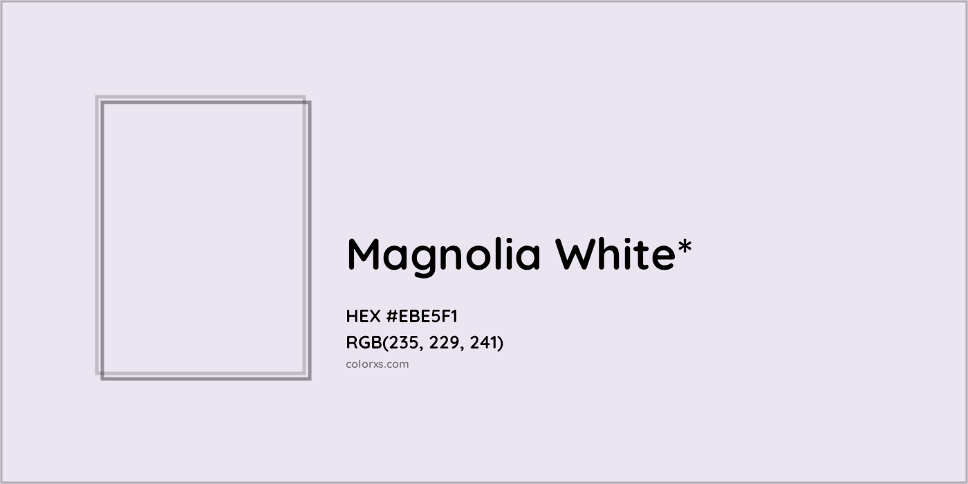 HEX #EBE5F1 Color Name, Color Code, Palettes, Similar Paints, Images