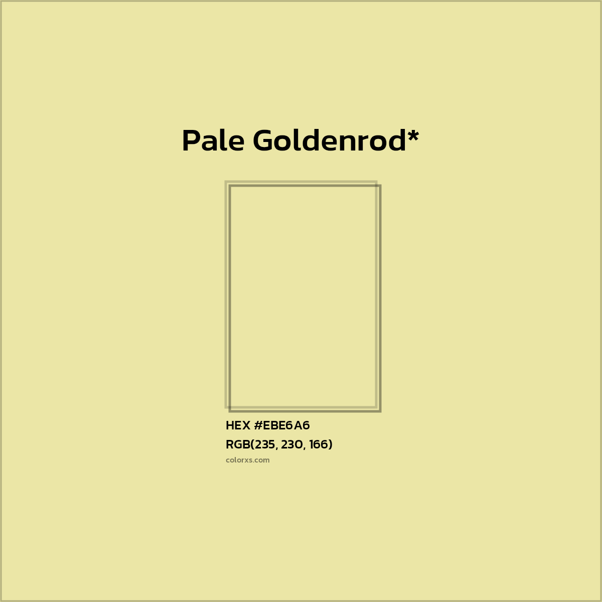 HEX #EBE6A6 Color Name, Color Code, Palettes, Similar Paints, Images