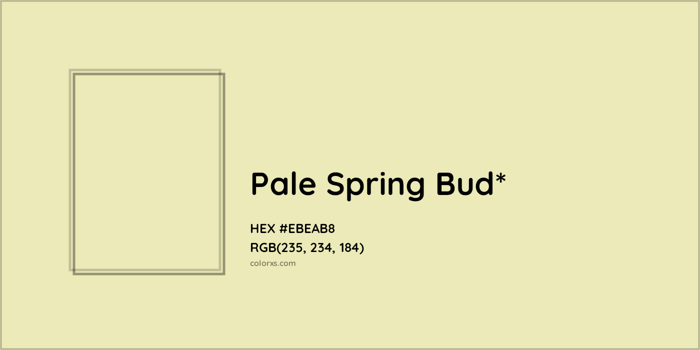HEX #EBEAB8 Color Name, Color Code, Palettes, Similar Paints, Images