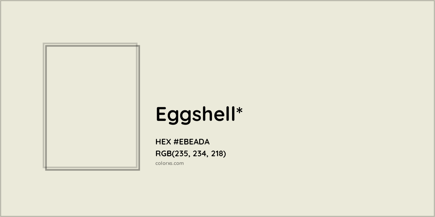 HEX #EBEADA Color Name, Color Code, Palettes, Similar Paints, Images