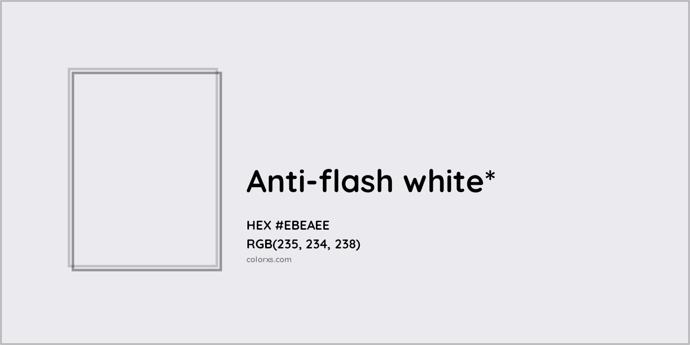 HEX #EBEAEE Color Name, Color Code, Palettes, Similar Paints, Images