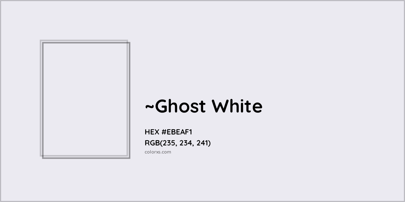HEX #EBEAF1 Color Name, Color Code, Palettes, Similar Paints, Images