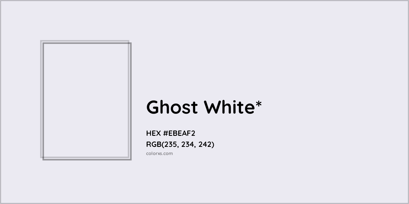 HEX #EBEAF2 Color Name, Color Code, Palettes, Similar Paints, Images