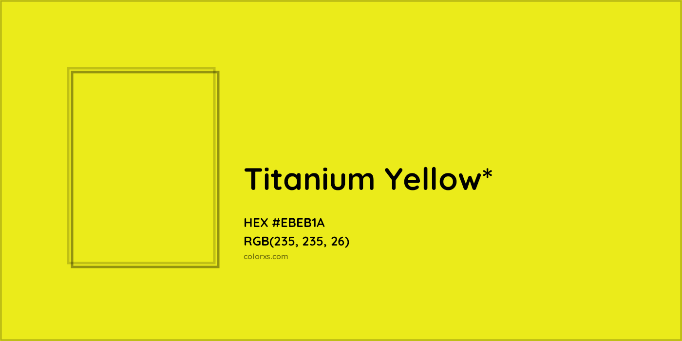 HEX #EBEB1A Color Name, Color Code, Palettes, Similar Paints, Images