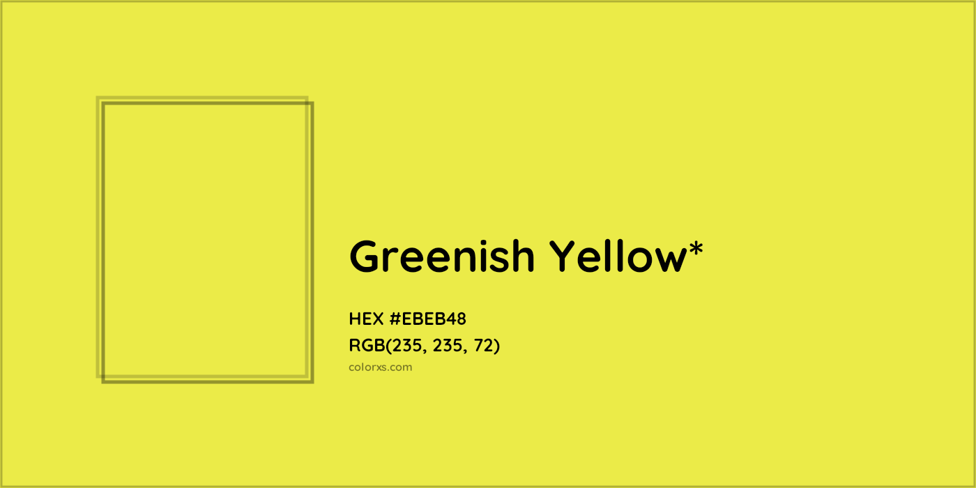 HEX #EBEB48 Color Name, Color Code, Palettes, Similar Paints, Images