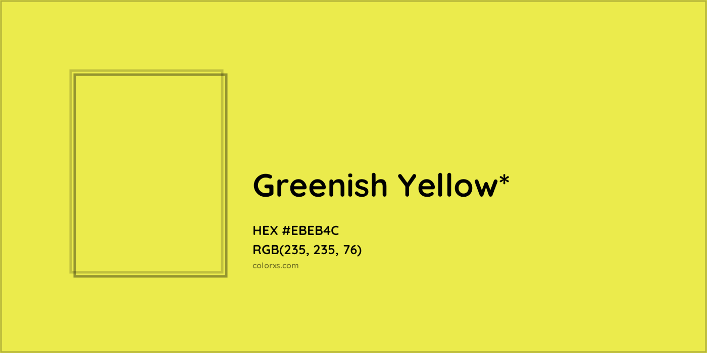 HEX #EBEB4C Color Name, Color Code, Palettes, Similar Paints, Images
