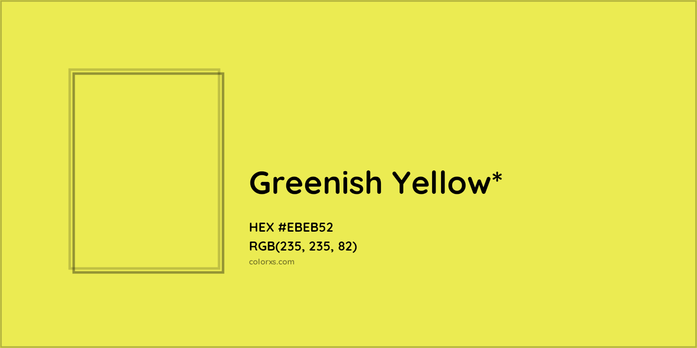 HEX #EBEB52 Color Name, Color Code, Palettes, Similar Paints, Images