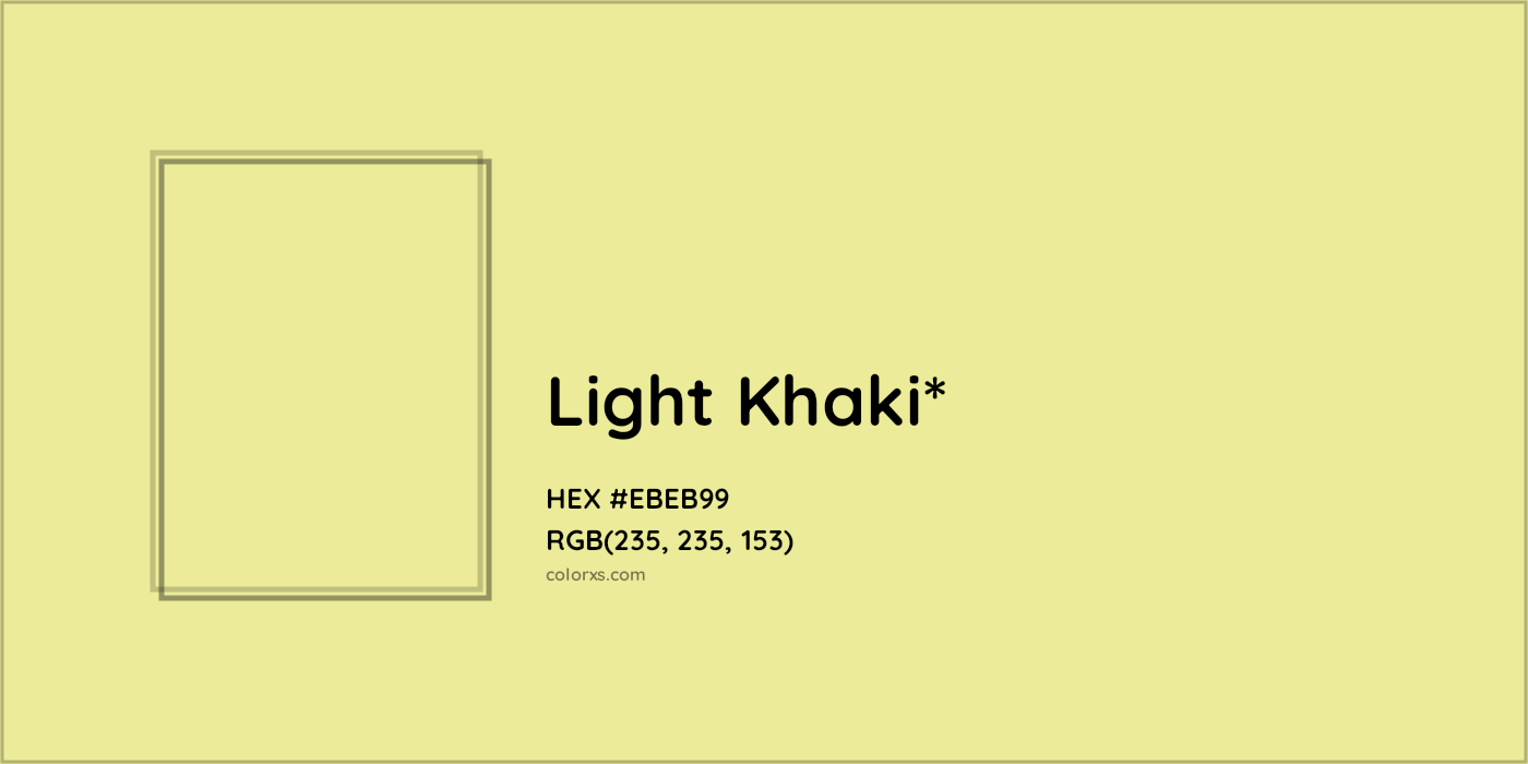 HEX #EBEB99 Color Name, Color Code, Palettes, Similar Paints, Images