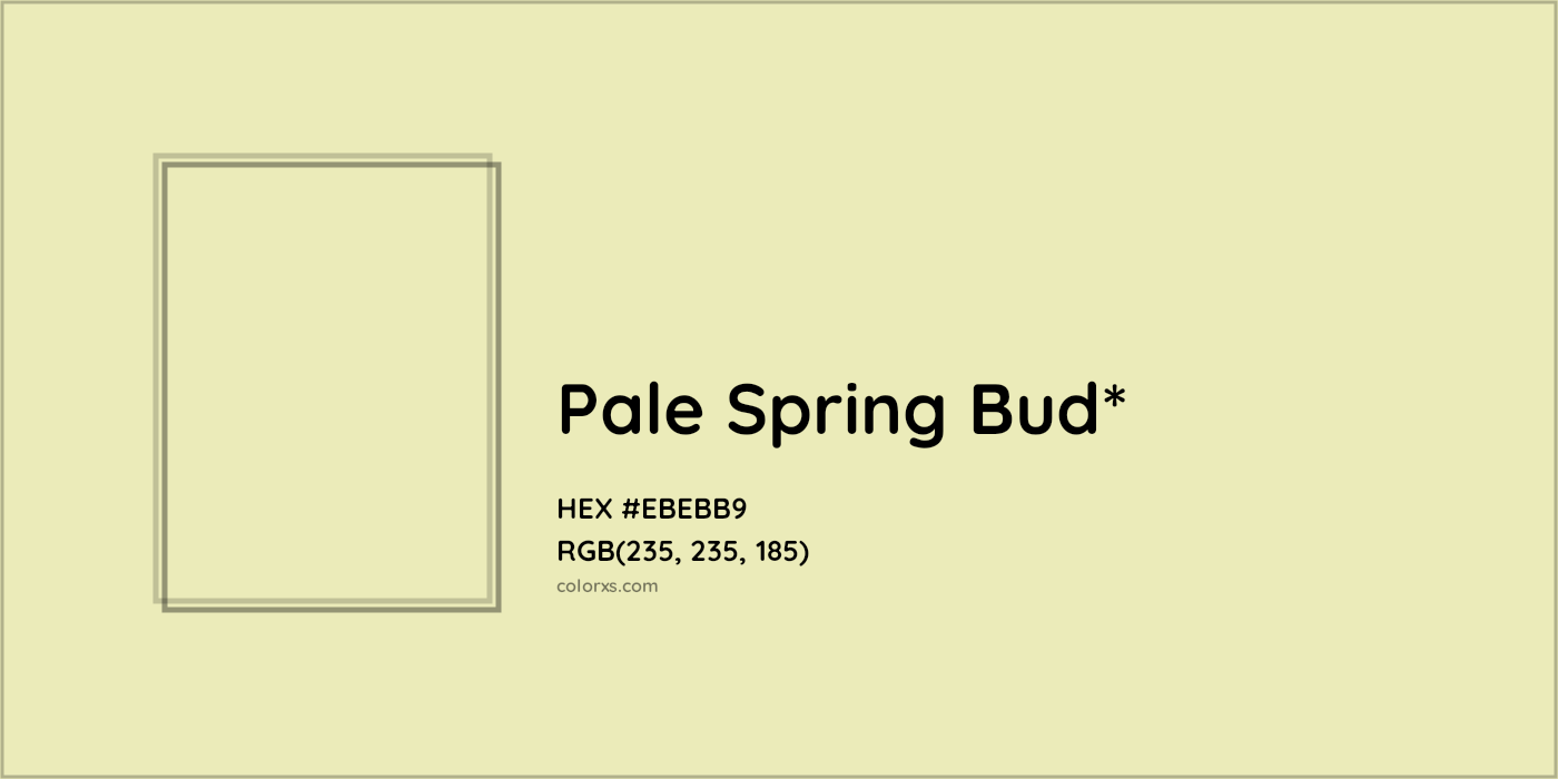 HEX #EBEBB9 Color Name, Color Code, Palettes, Similar Paints, Images