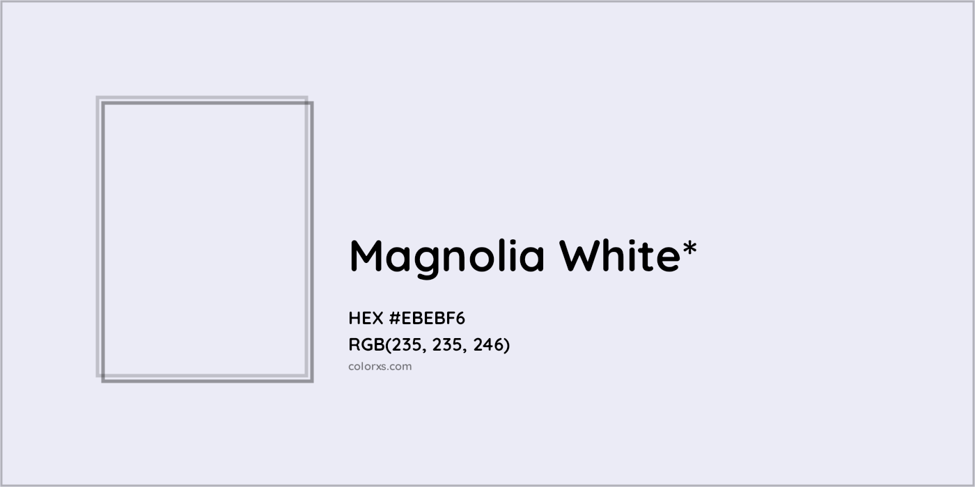 HEX #EBEBF6 Color Name, Color Code, Palettes, Similar Paints, Images