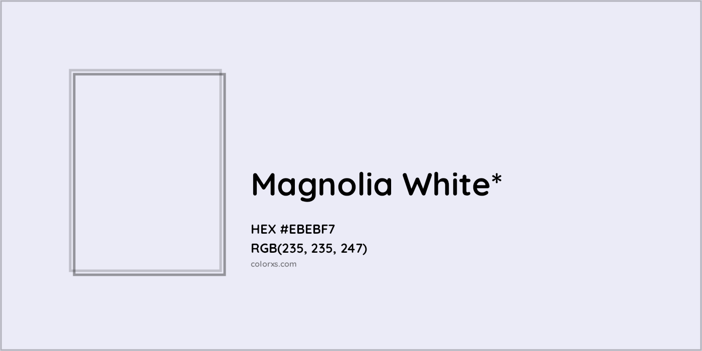 HEX #EBEBF7 Color Name, Color Code, Palettes, Similar Paints, Images