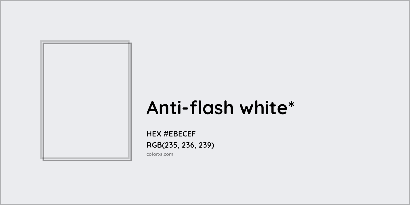HEX #EBECEF Color Name, Color Code, Palettes, Similar Paints, Images