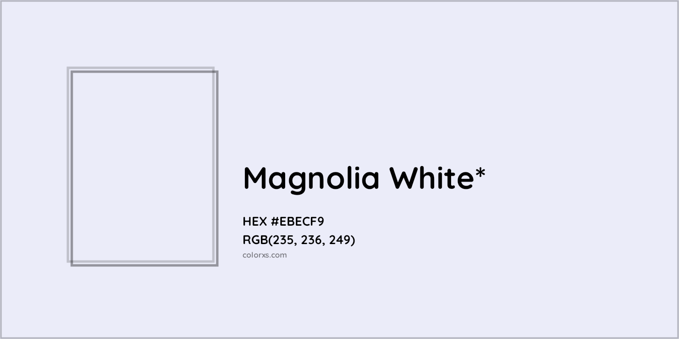 HEX #EBECF9 Color Name, Color Code, Palettes, Similar Paints, Images