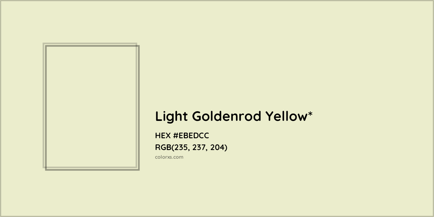 HEX #EBEDCC Color Name, Color Code, Palettes, Similar Paints, Images