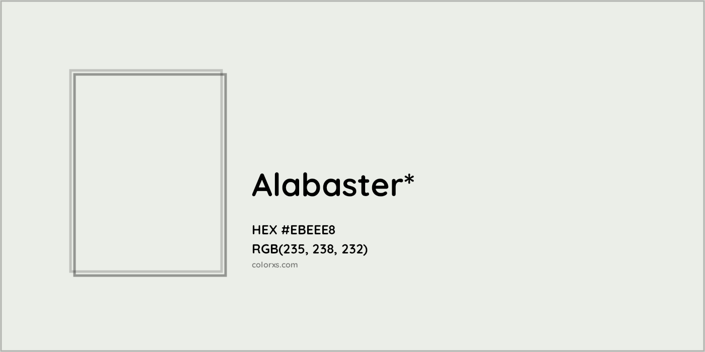 HEX #EBEEE8 Color Name, Color Code, Palettes, Similar Paints, Images