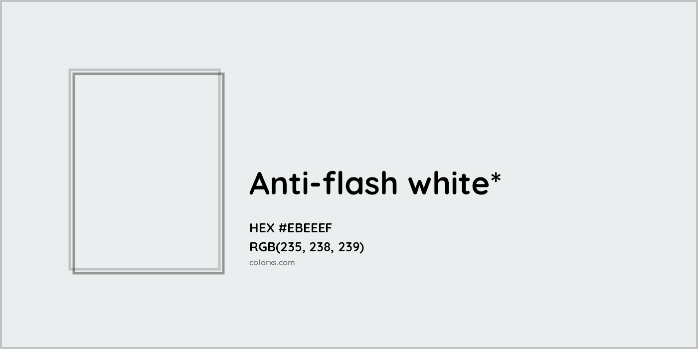 HEX #EBEEEF Color Name, Color Code, Palettes, Similar Paints, Images