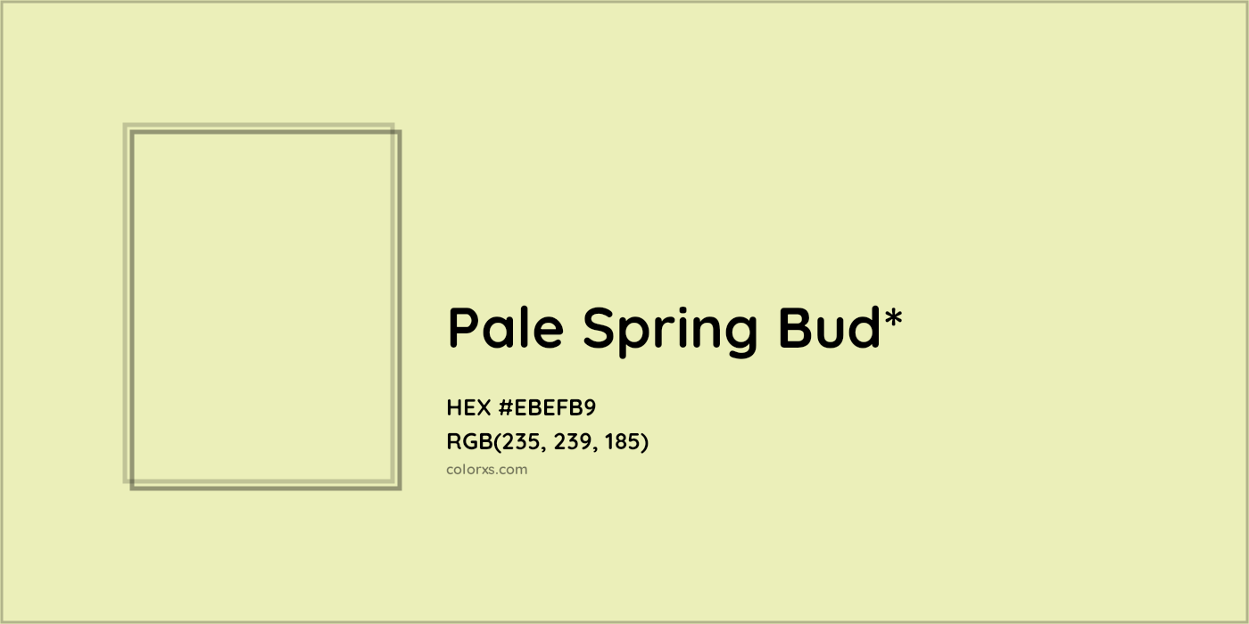 HEX #EBEFB9 Color Name, Color Code, Palettes, Similar Paints, Images