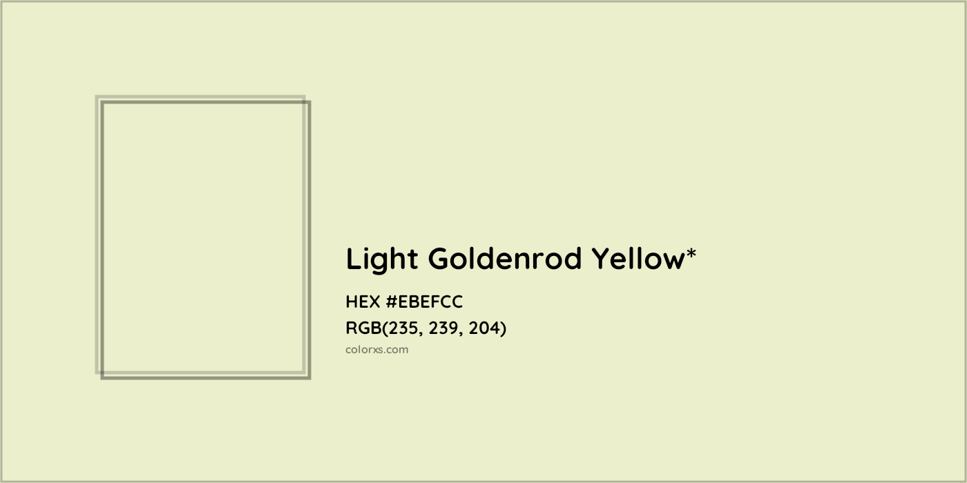 HEX #EBEFCC Color Name, Color Code, Palettes, Similar Paints, Images