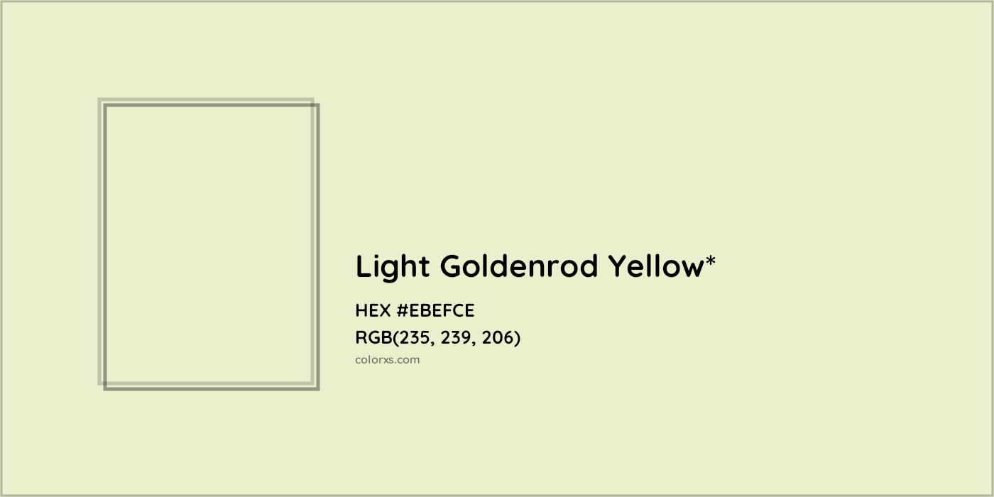 HEX #EBEFCE Color Name, Color Code, Palettes, Similar Paints, Images