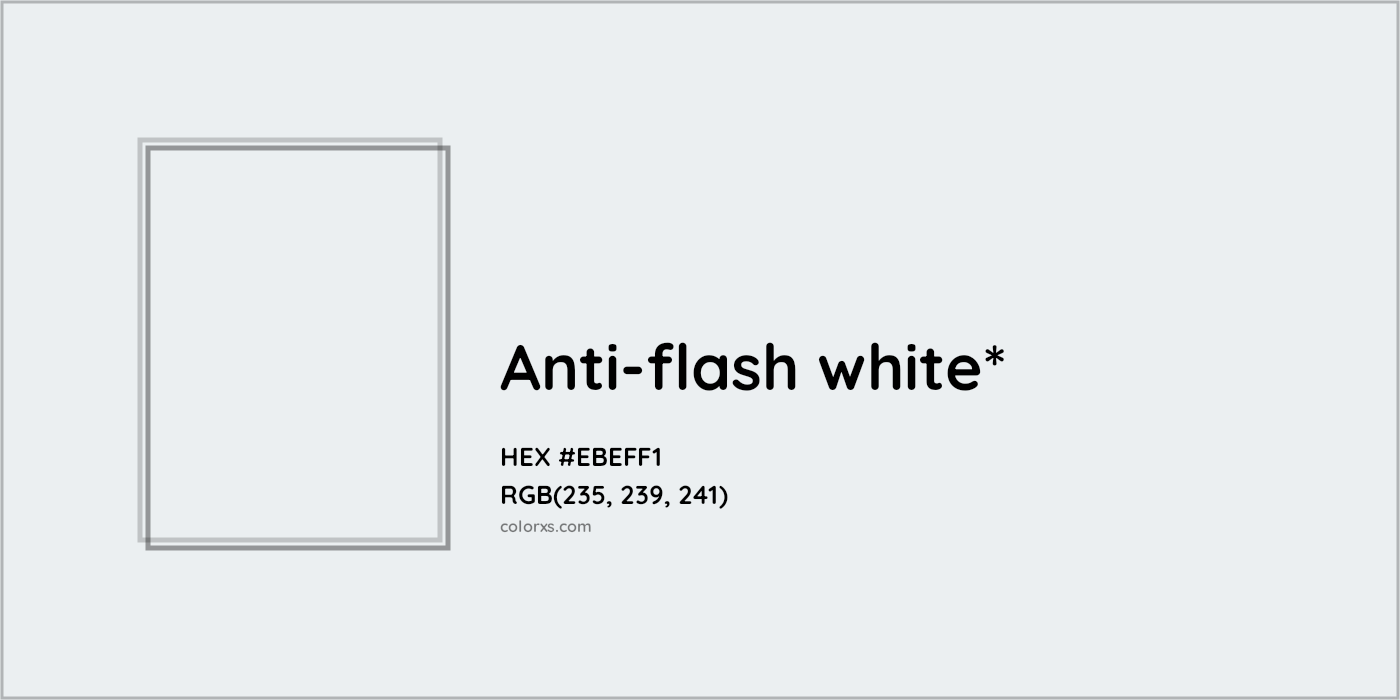 HEX #EBEFF1 Color Name, Color Code, Palettes, Similar Paints, Images