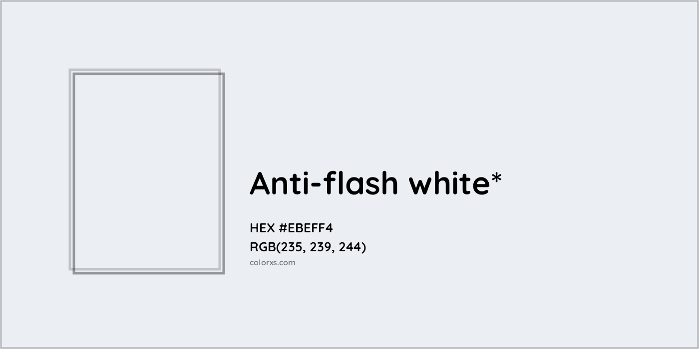 HEX #EBEFF4 Color Name, Color Code, Palettes, Similar Paints, Images
