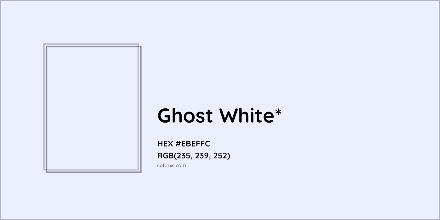 HEX #EBEFFC Color Name, Color Code, Palettes, Similar Paints, Images