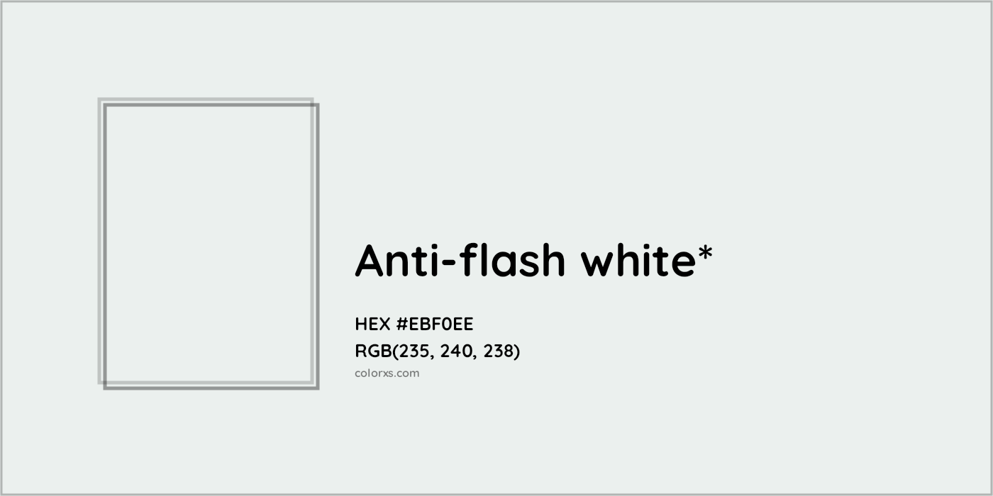 HEX #EBF0EE Color Name, Color Code, Palettes, Similar Paints, Images