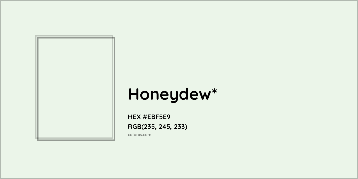 HEX #EBF5E9 Color Name, Color Code, Palettes, Similar Paints, Images