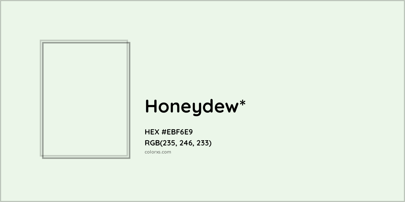 HEX #EBF6E9 Color Name, Color Code, Palettes, Similar Paints, Images