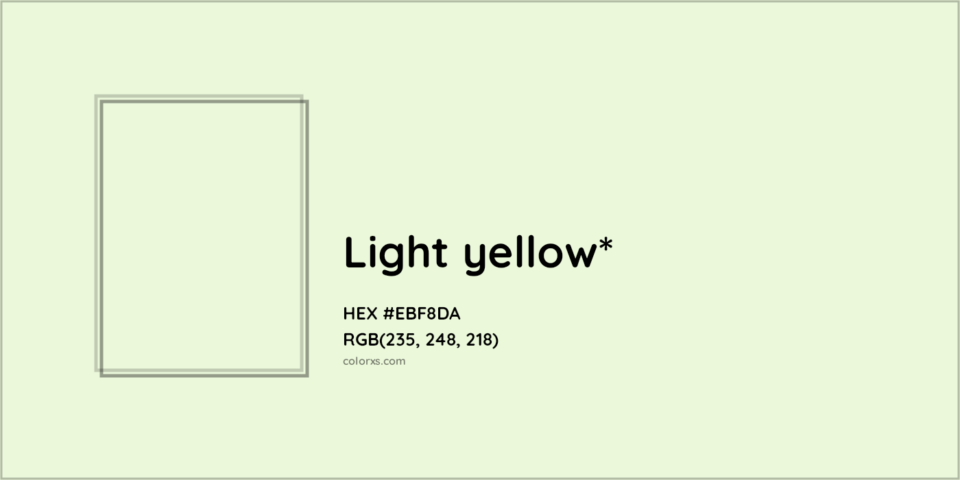 HEX #EBF8DA Color Name, Color Code, Palettes, Similar Paints, Images