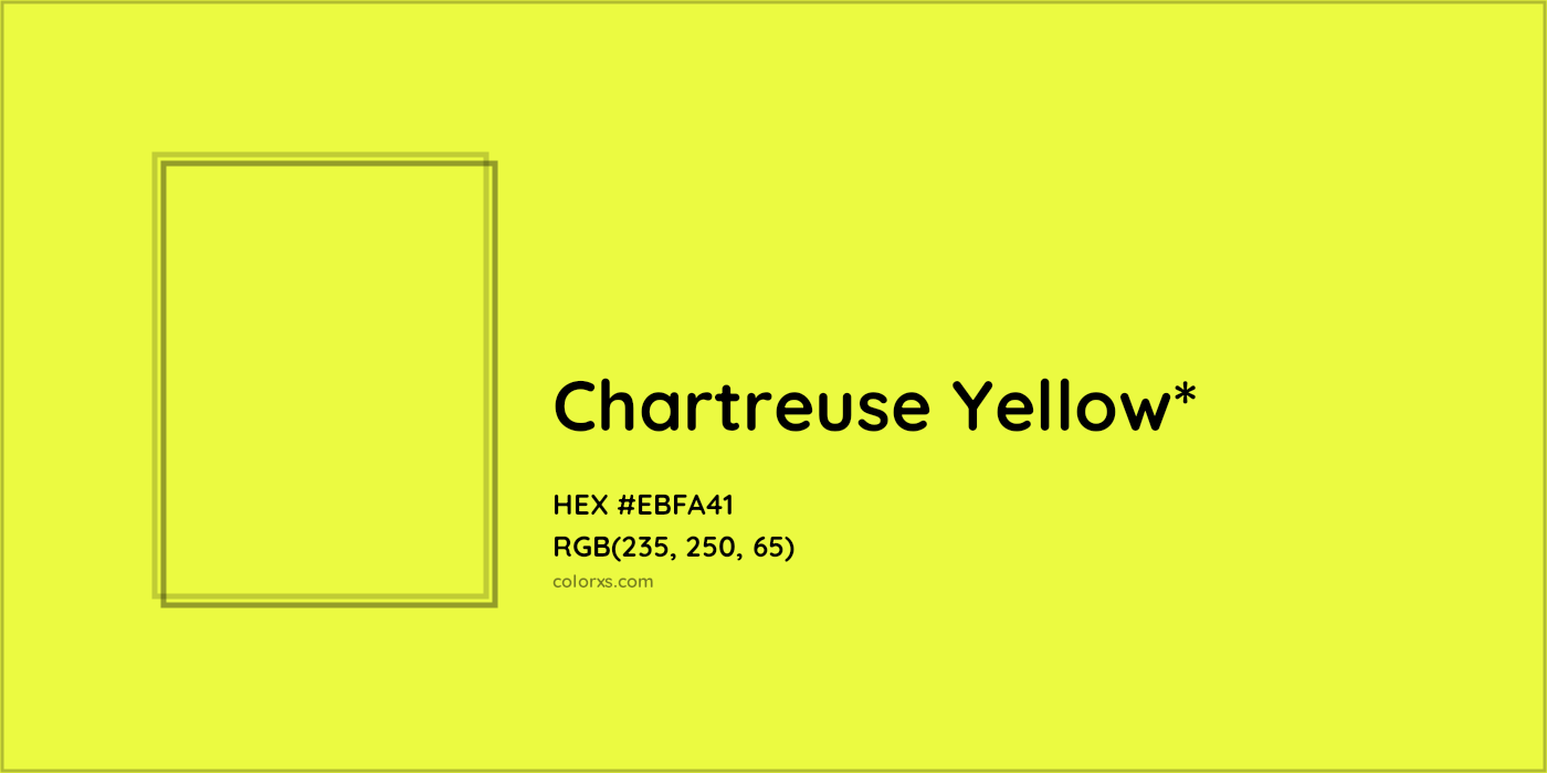 HEX #EBFA41 Color Name, Color Code, Palettes, Similar Paints, Images