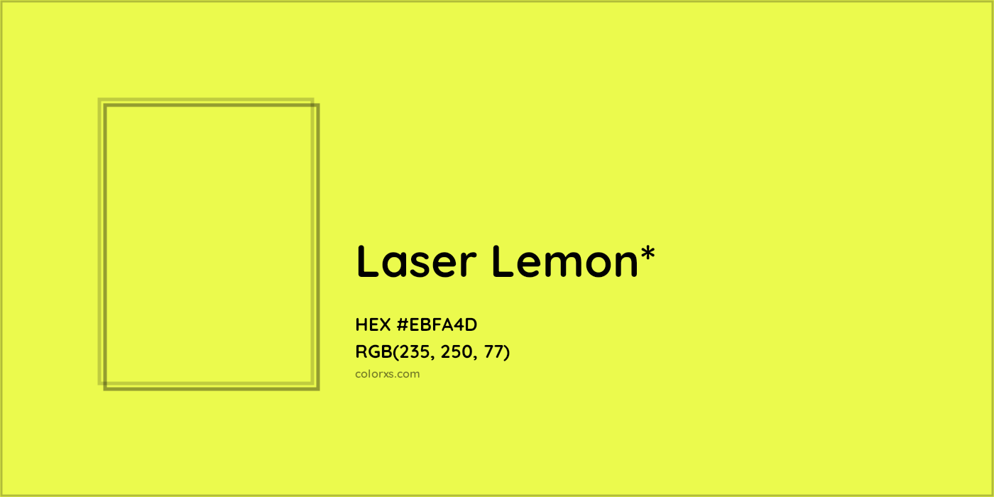 HEX #EBFA4D Color Name, Color Code, Palettes, Similar Paints, Images