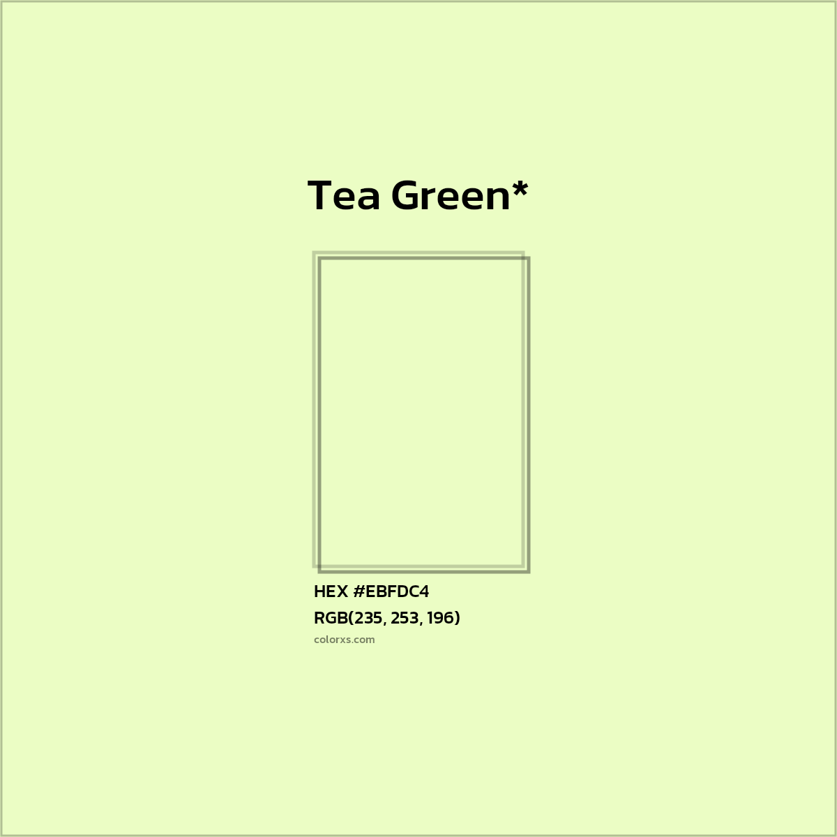 HEX #EBFDC4 Color Name, Color Code, Palettes, Similar Paints, Images