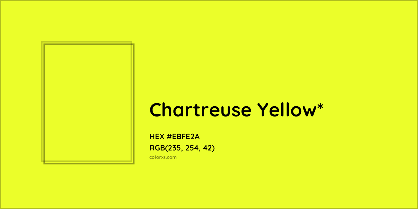 HEX #EBFE2A Color Name, Color Code, Palettes, Similar Paints, Images