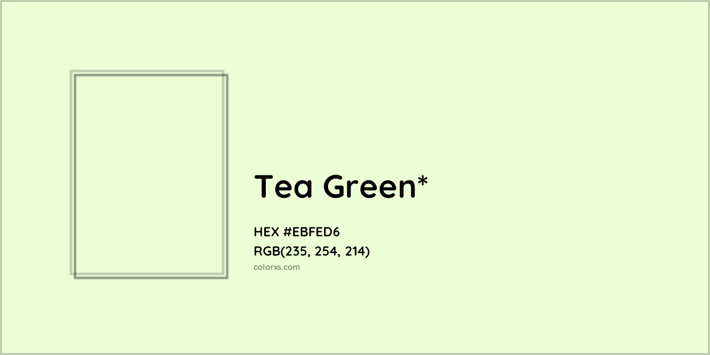HEX #EBFED6 Color Name, Color Code, Palettes, Similar Paints, Images