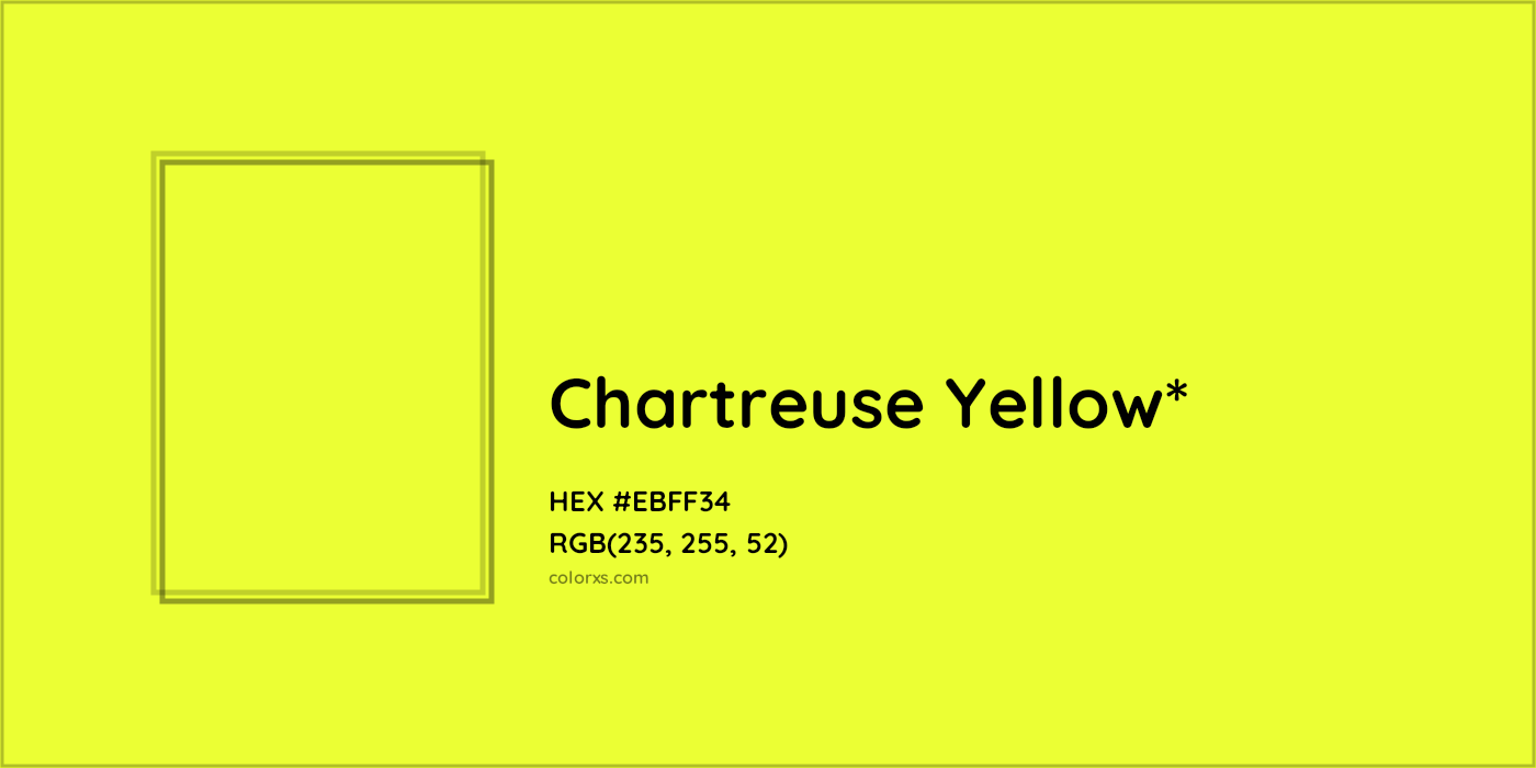 HEX #EBFF34 Color Name, Color Code, Palettes, Similar Paints, Images