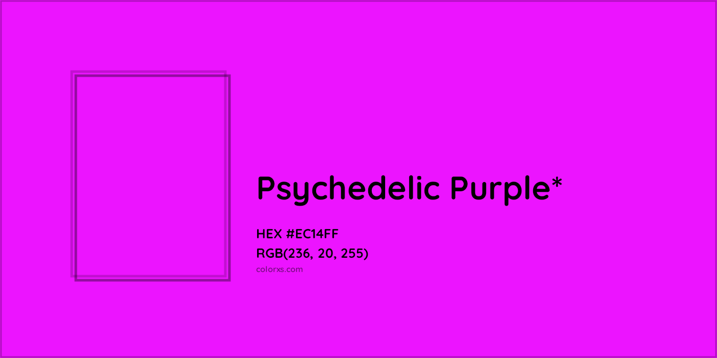 HEX #EC14FF Color Name, Color Code, Palettes, Similar Paints, Images