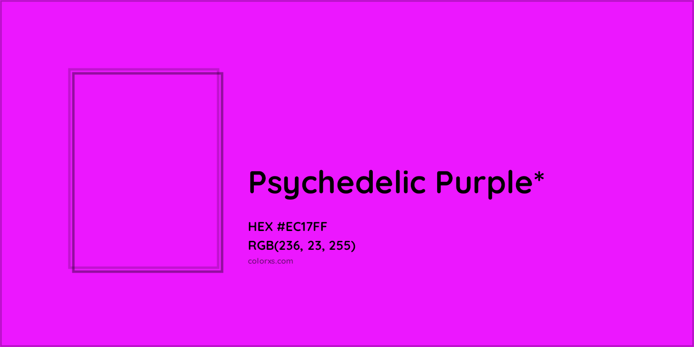 HEX #EC17FF Color Name, Color Code, Palettes, Similar Paints, Images