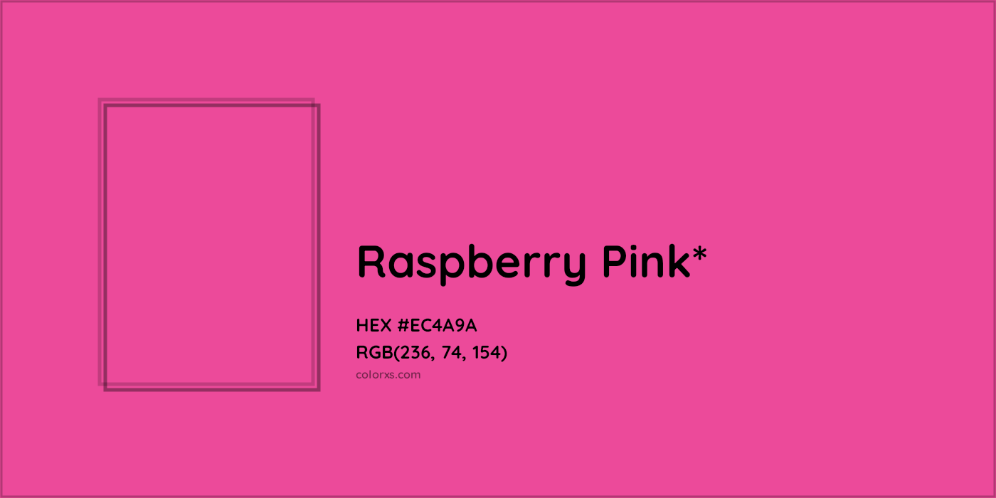 HEX #EC4A9A Color Name, Color Code, Palettes, Similar Paints, Images