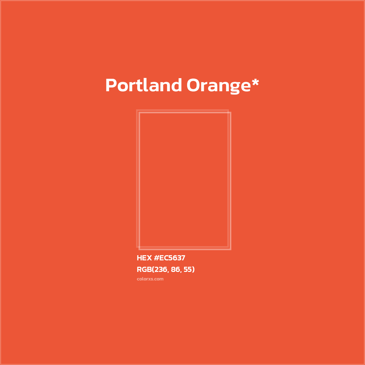 HEX #EC5637 Color Name, Color Code, Palettes, Similar Paints, Images